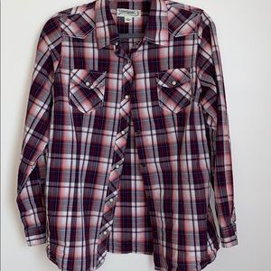 Canyon Guide Outfitters Sz Large Plaid Button-Up